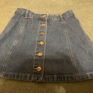 Hollister Jean skirt size small